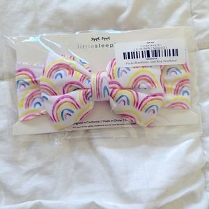 Little Sleepies Pastel Rainbow Luxe Bow